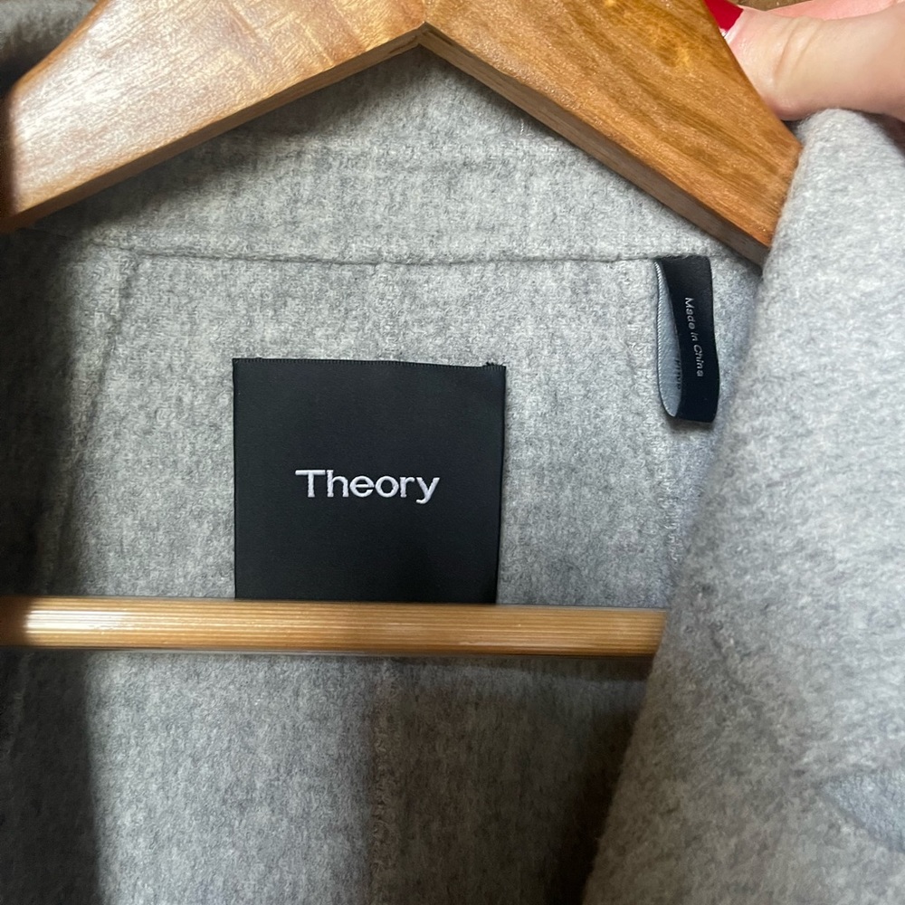 Open Front Coat In Double-Face Wool-Cashmere - image 4